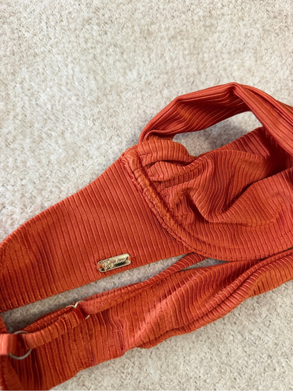 Bydee Rust Ribbed Underwire Bikini Set - Picture 11 of 15
